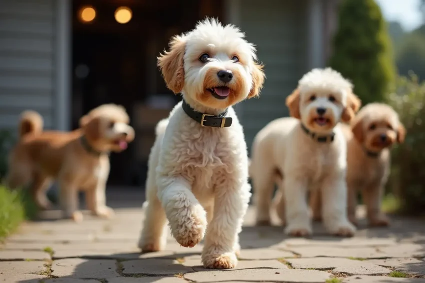 dog leaving groomer looking amazing while others appear stressed